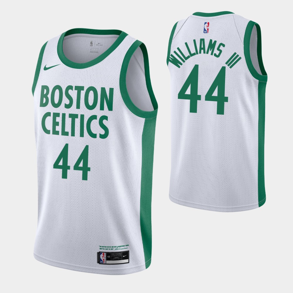 Men's Boston Celtics #44 Robert Williams III White 2020-21 NBA City Edition Swingman Stitched Jersey